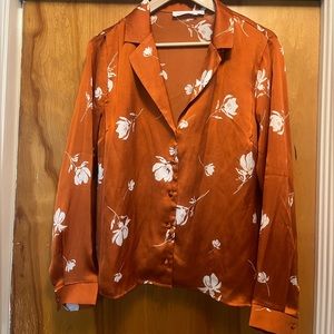 All in Favor brand satin button up